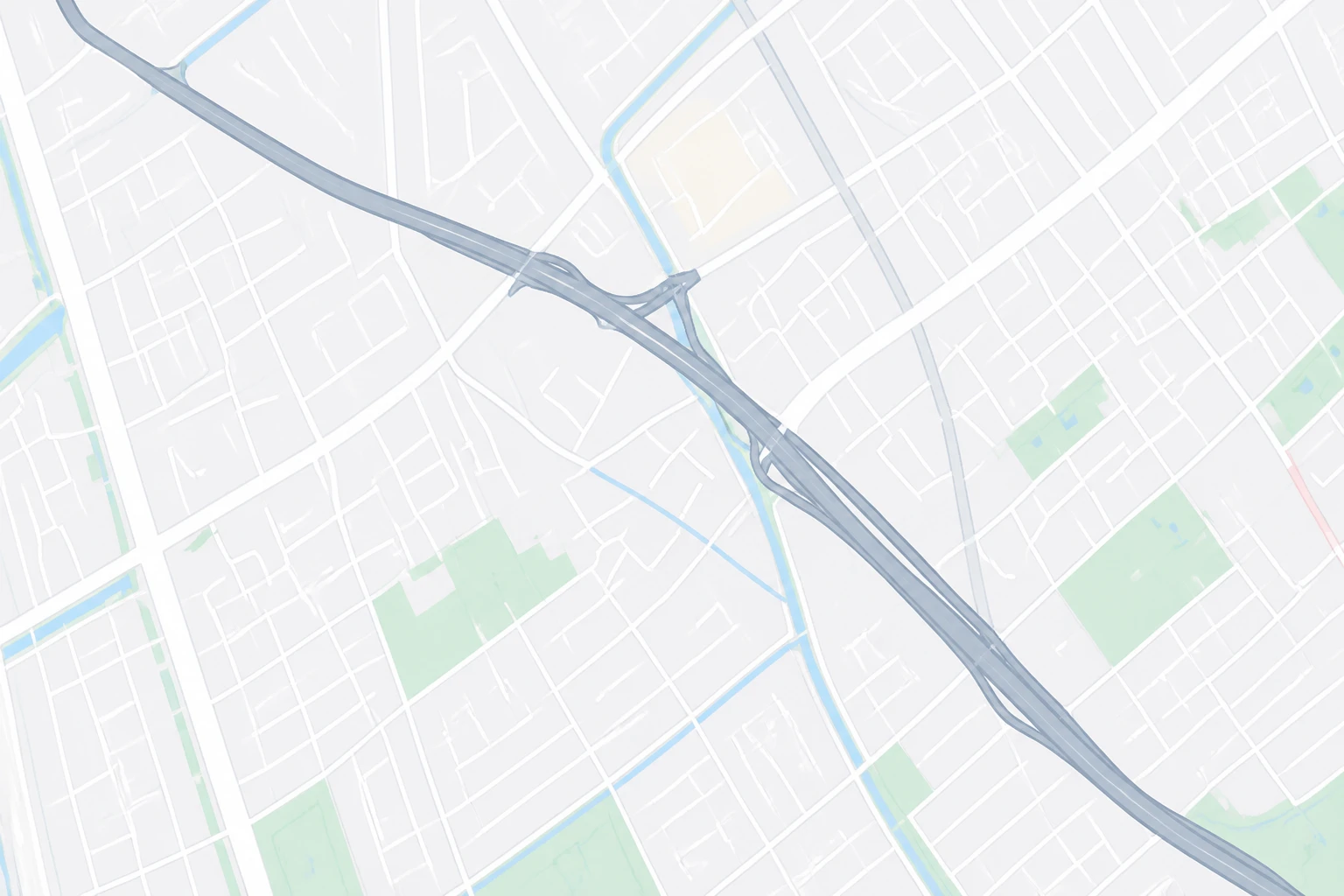 Kaart van het Laakkwartier in Den Haag, met de locatie van Garage Hamoud